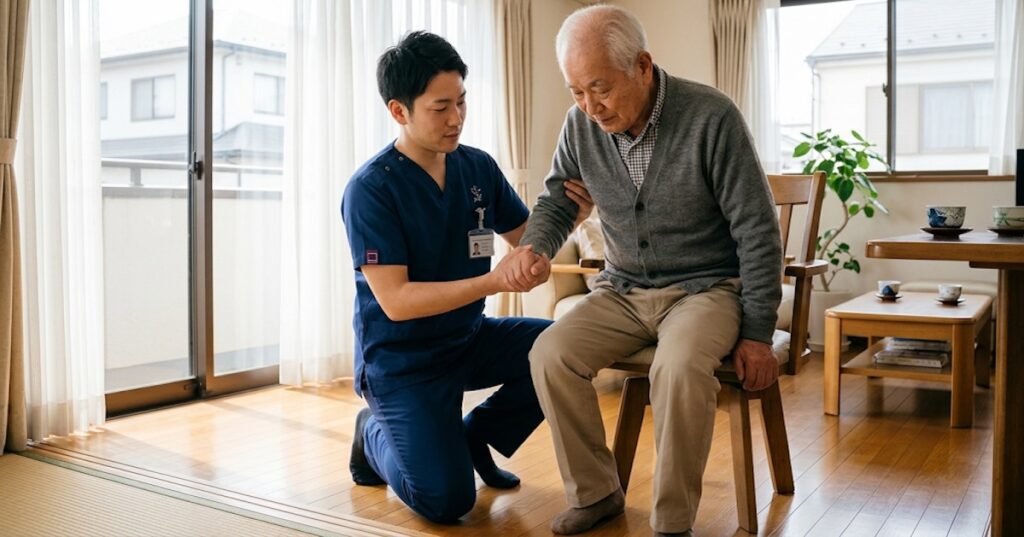 片麻痺患者さんの立ち上がり訓練